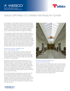 Optical LAN Helps US Soldiers Get Ready for Combat