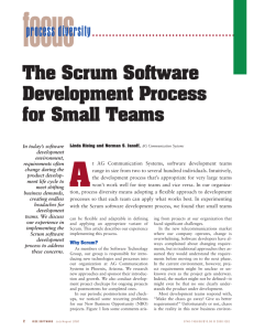 The Scrum Software Development Process for Small