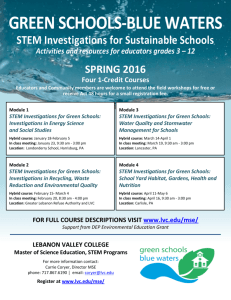 STEM Investigations for Green Schools