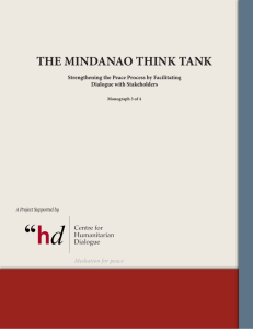 the mindanao think tank - Centre for Humanitarian Dialogue