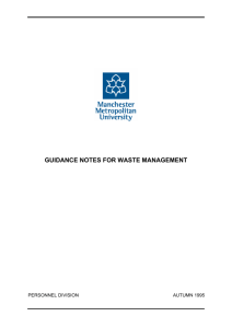 Guidance Notes for Waste Management
