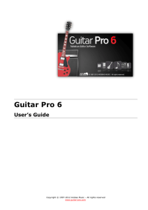 Guitar Pro 6 - Guitar Pro - Guitar Pro – program do edycji i zapisu