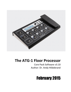 ATG-1 Floor Processor Manual v3.10 - Auto