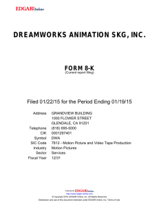 dreamworks animation skg, inc.