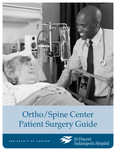 Ortho/Spine Center Patient Surgery Guide