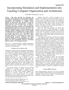 incorporating simulation and implementation into teaching computer