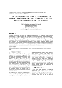 low cost automation using electro pneumatic system