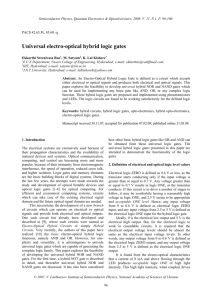 Universal electro-optical hybrid logic gates