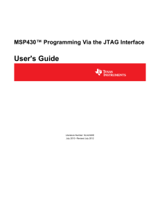 MSP430 Programming Via the JTAG Interface (Rev. E)