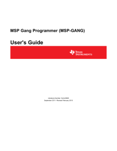 MSP Gang Programmer (MSP