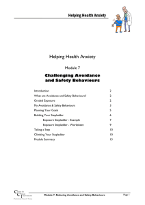 Health Anxiety Module 7 - Centre for Clinical Interventions