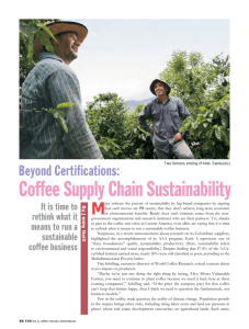 Beyond Certifications: Coffee Supply Chain Sustainability
