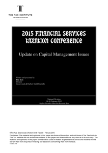 2015 financial services taxation conference