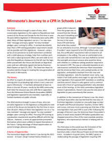 Minnesota's Journey to a CPR in Schools Law