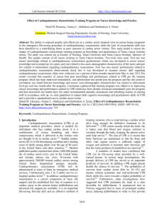 Effect of Cardiopulmonary Resuscitation Training Program on