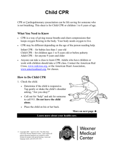 Child CPR - Pages - Patient Education