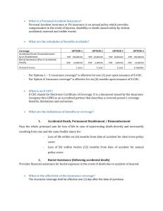 • What is a Personal Accident Insurance? Personal Accident