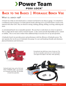 BACK TO THE BASICS | HYDRAULIC BENCH VISE