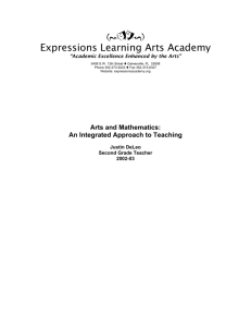 Arts and Mathematics: An Integrated Approach to Teaching