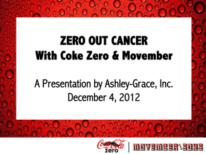 Coke Zero and Movember Strategic
