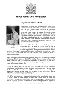 Biography of Marcus Adams