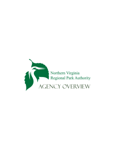 Agency Overview - Northern Virginia Regional Park Authority