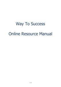 Online Resource manual - Pitt Community College