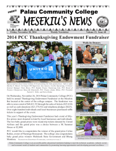 2014 PCC Thanksgiving Endowment Fundraiser