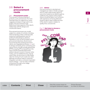 Select a procurement route - UK Government Web Archive