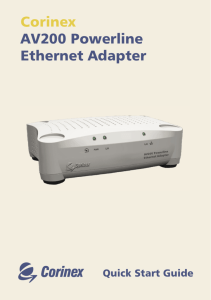 Corinex AV200 Powerline Ethernet Adapter