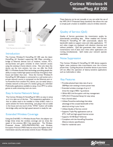Corinex Wireless-N HomePlug AV 200