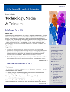 Technology, Media & Telecoms - SyCip, Salazar, Hernandez
