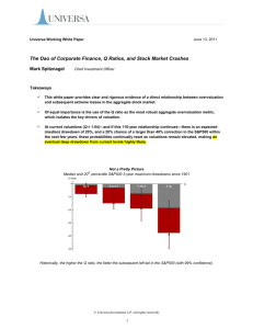 The Dao of Corporate Finance, Q Ratios, and Stock Market Crashes