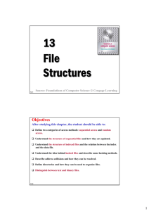 13 File Structures