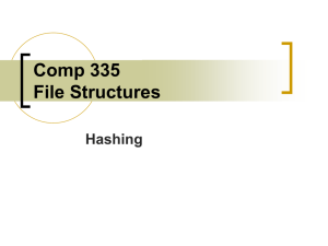 Comp 335 File Structures