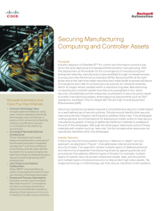 Securing Manufacturing Computing and