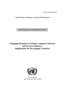 Changing Dynamics of Global Computer Software and