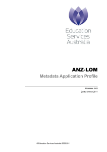 Metadata Application Profile: ANZ-LOM