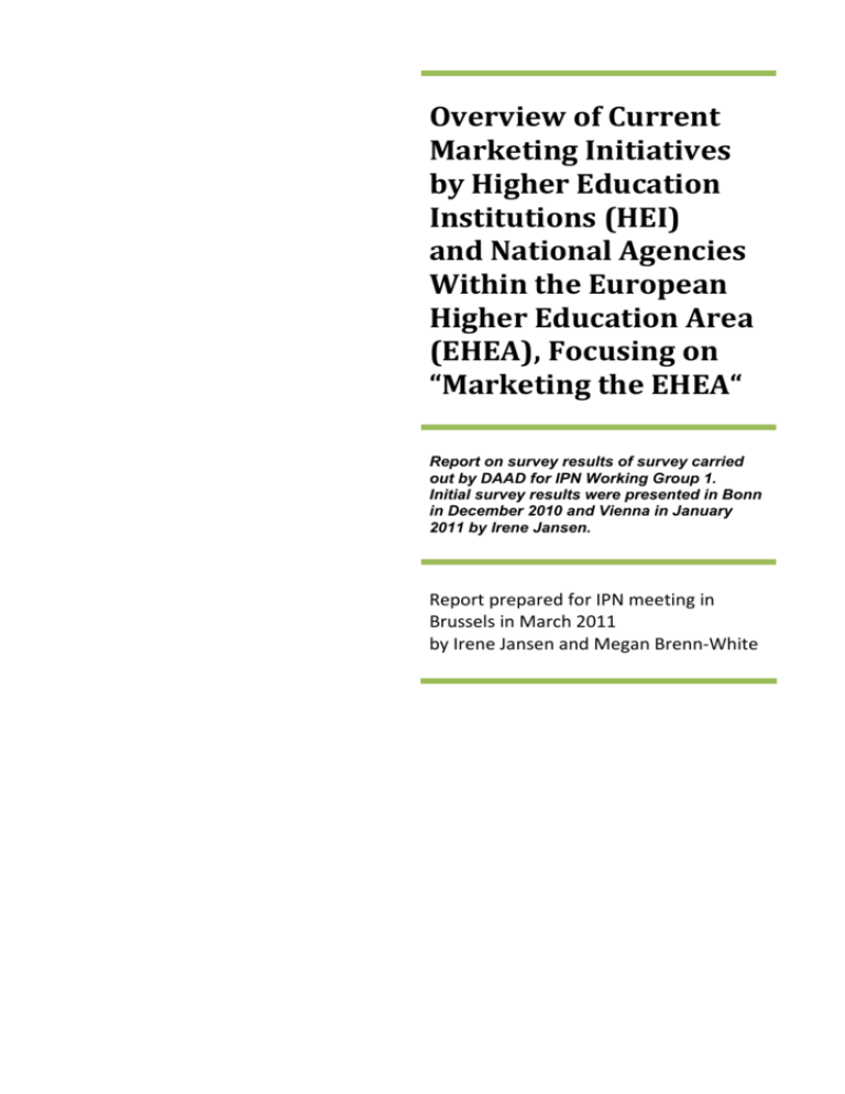 Overview Of Current Marketing Initiatives By Higher