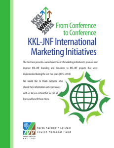 KKL-JNF International Marketing Initiatives KKL