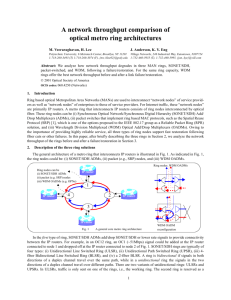 A network throughput comparison of optical metro ring architectures