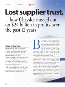 Lost supplier trust, lost profits