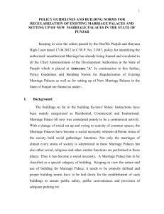 policy guidelines and building norms for regularization of existing