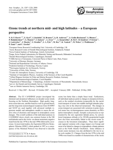 Ozone trends at northern mid- and high latitudes – a European