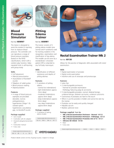 Rectal Examination Trainer Mk 2 Blood Pressure Simulator Pitting