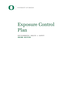 Exposure Control Plan - Environmental Health & Safety