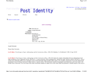 Page 1 of 3 Post Identity 5/14/03 http://www.hti.umich.edu/cgi/t/text