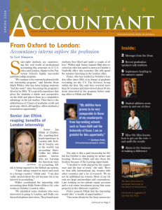 ACCOUNTANT - Patterson School of Accountancy