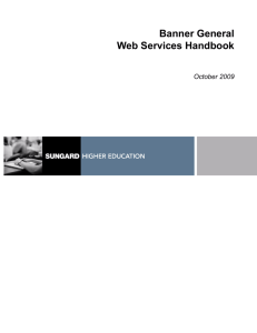 Banner General Web Services Handbook