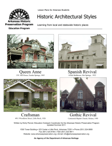 Historic Architectural Styles - the Arkansas Historic Preservation